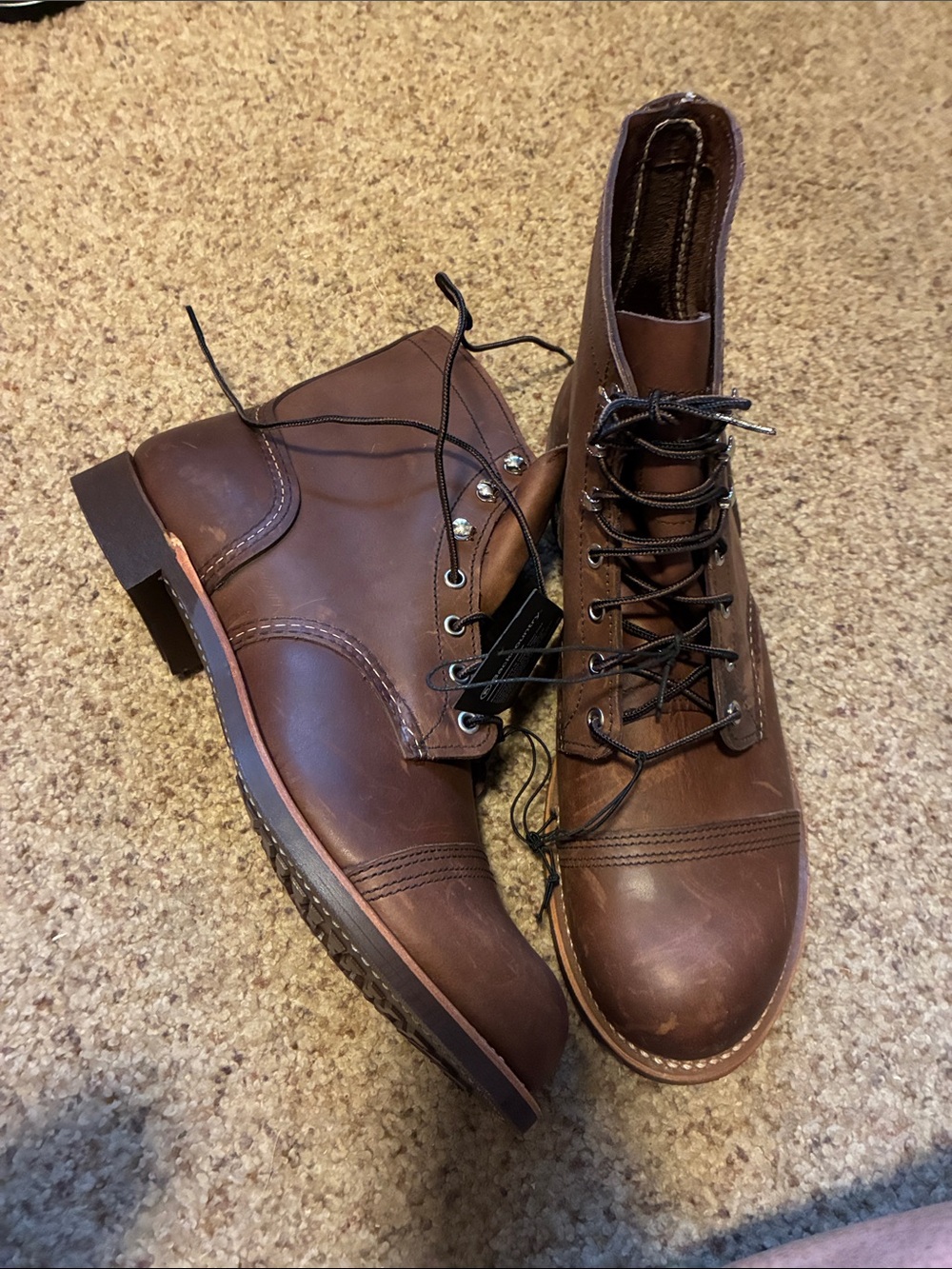 Red Wing Iron Ranger 8085 Copper Rough & Tough Boots Men’s 12 Vibram USA